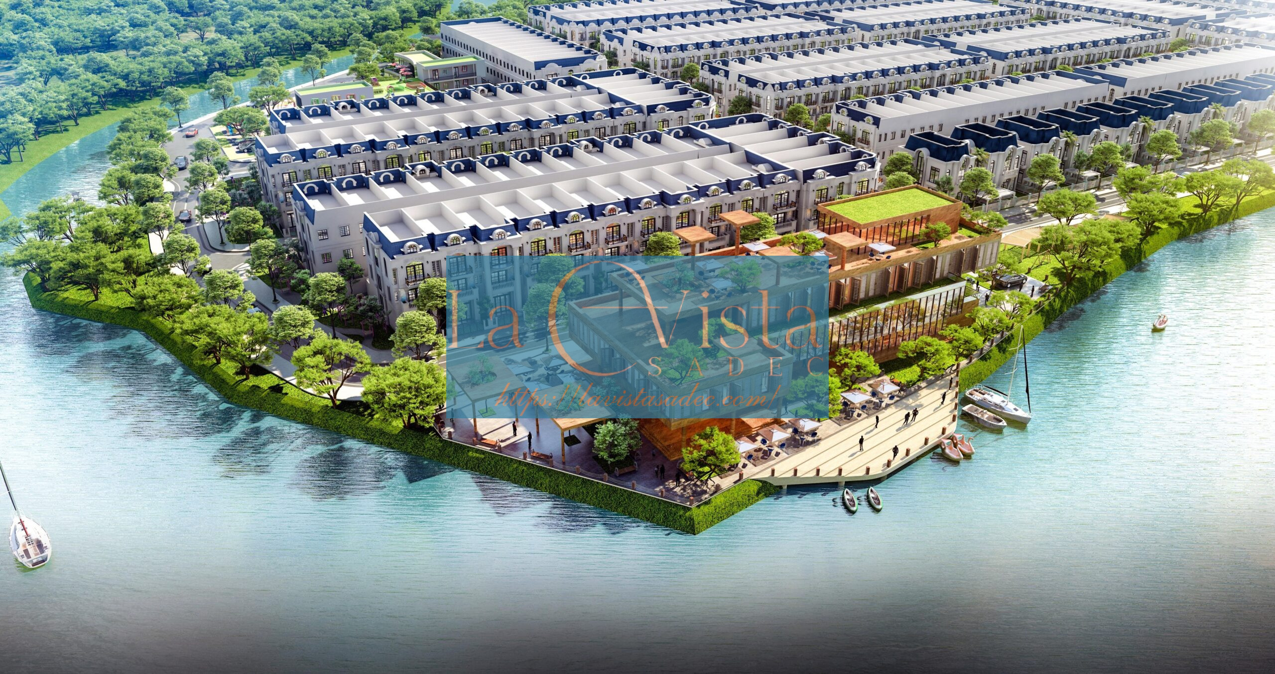 Phối Cảnh Trên Cao Từ đất Nền The Sky Riverside